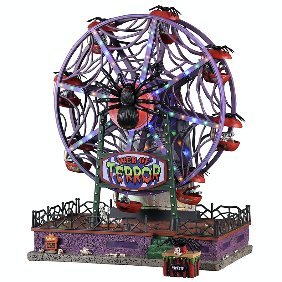 Lemax Web Of Terror Ferris Wheel